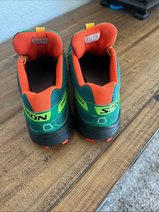 Salomon Trail Runners in Green, Orange & Yellow Speedcross 3 main image 8